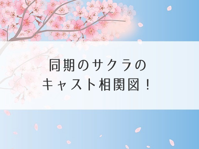 同期のサクラ相関図