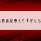 仲間由紀恵太りすぎ劣化？