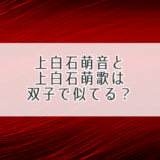 上白石萌音と上白石萌歌は双子で似てる？